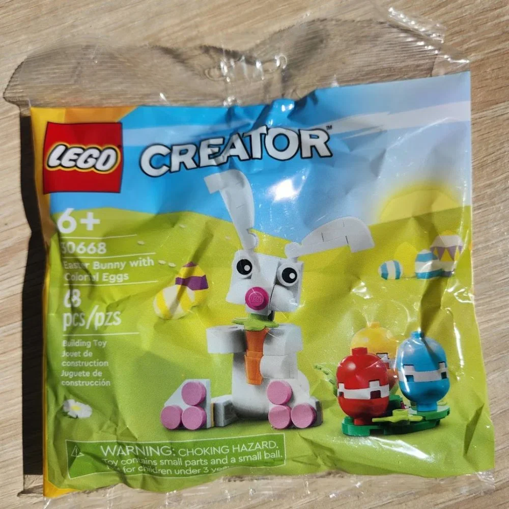 LEGO Creator Easter Bunny Rabbit Colorful Eggs Building Toy 30668 Basket Gift